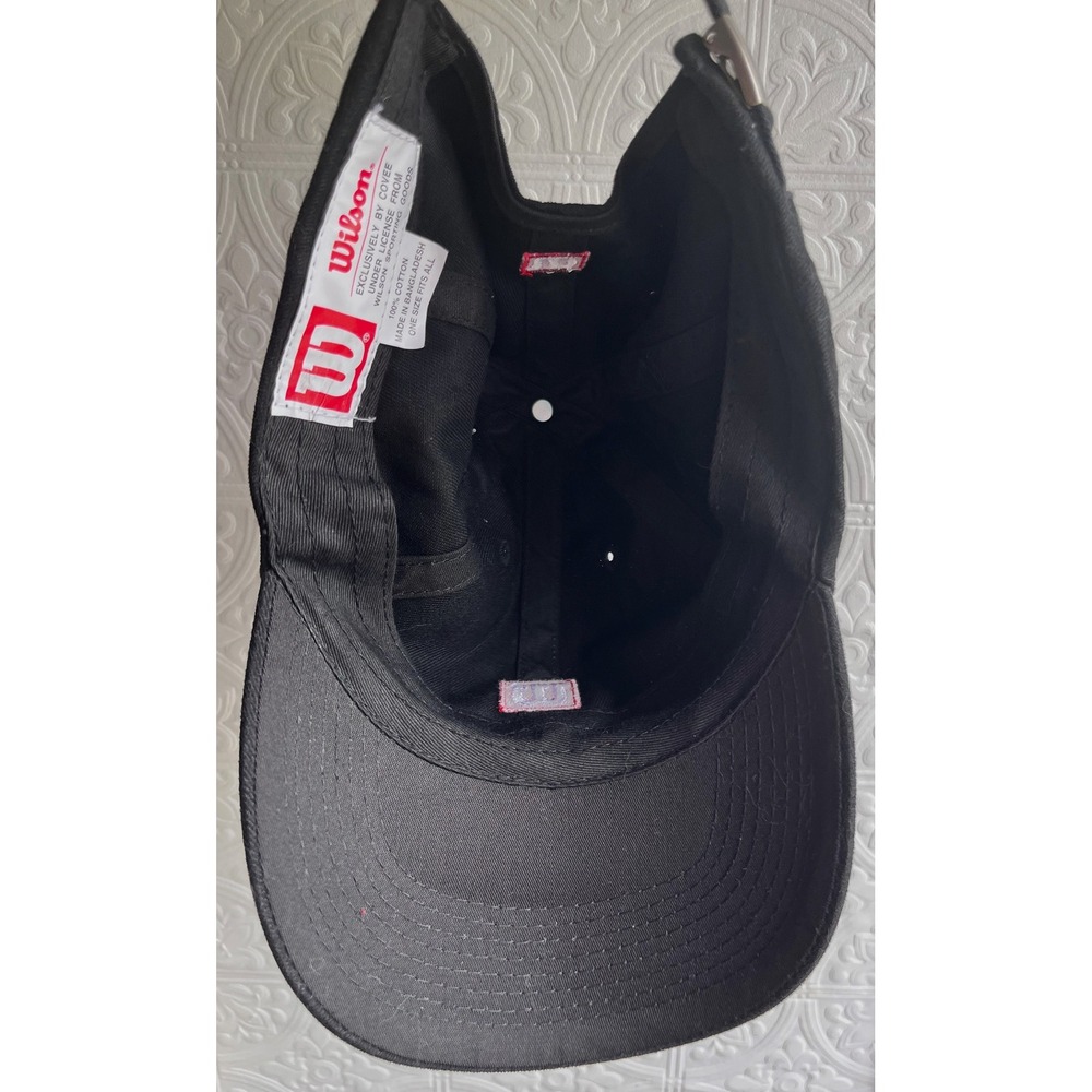 New Wilson Fat Shaft Smart-Core‎ Black Adjustable Baseball Hat Golf Hat Cap NWT - Picture 7 of 7